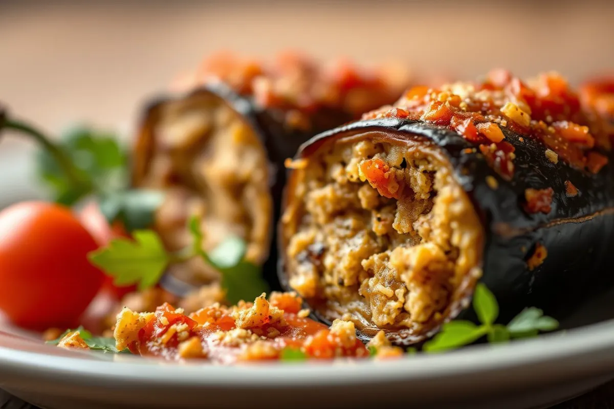 Turkish Stuffed Eggplant