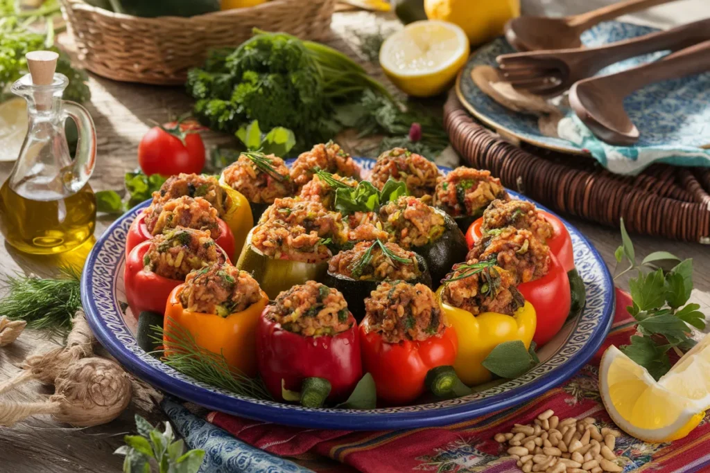 What is the name for a Turkish dish made of stuffed vegetables?