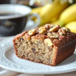 How many calories are in a slice of banana bread with walnuts?