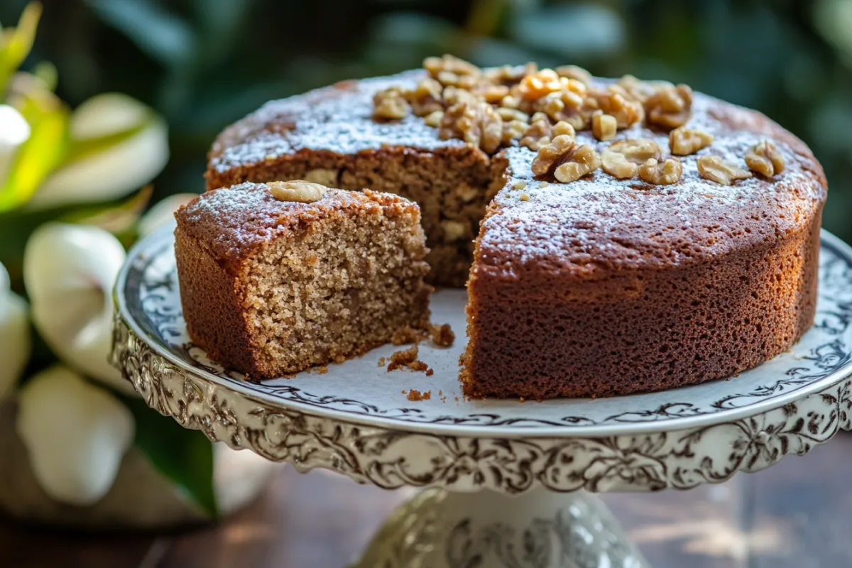 Why is my walnut cake dry?