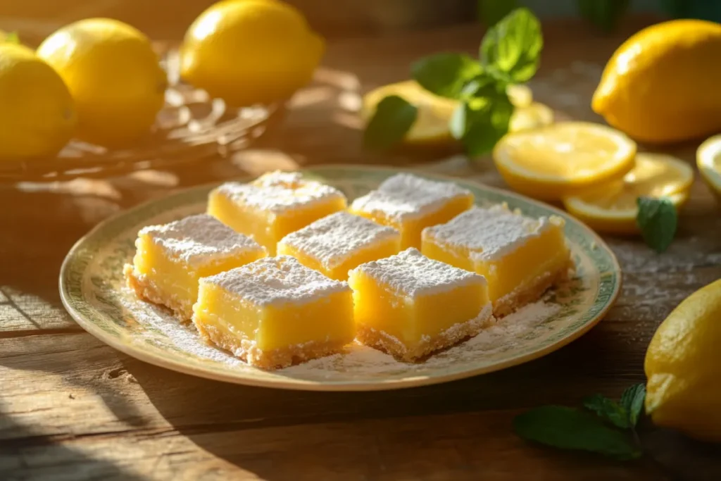 What are lemon bars made of?