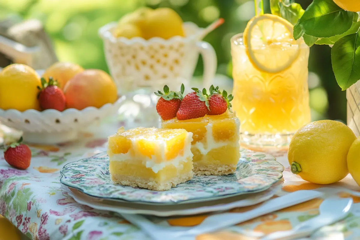 What are lemon bars made of?