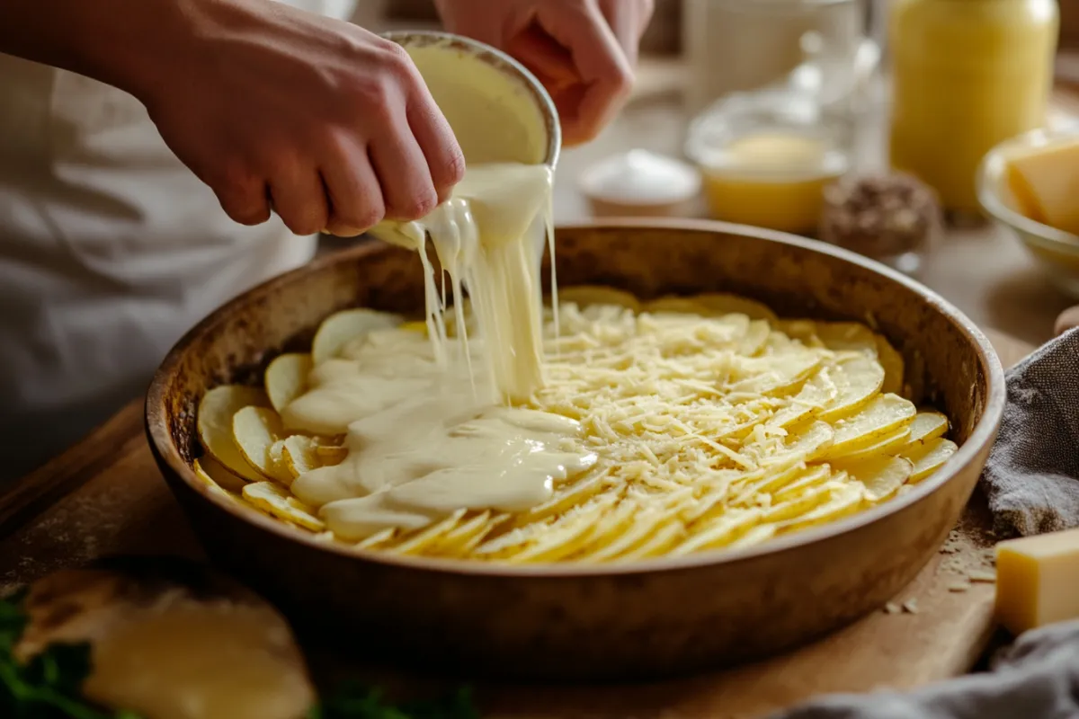 How do you make Paula Deen's scalloped potatoes?