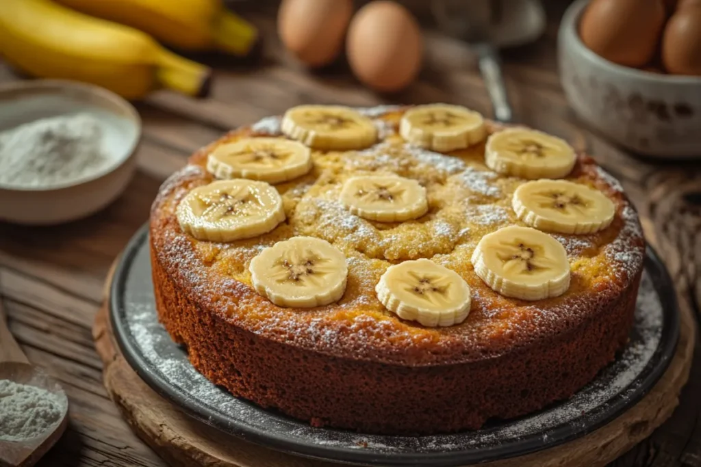 Can bananas be too old for banana cake?