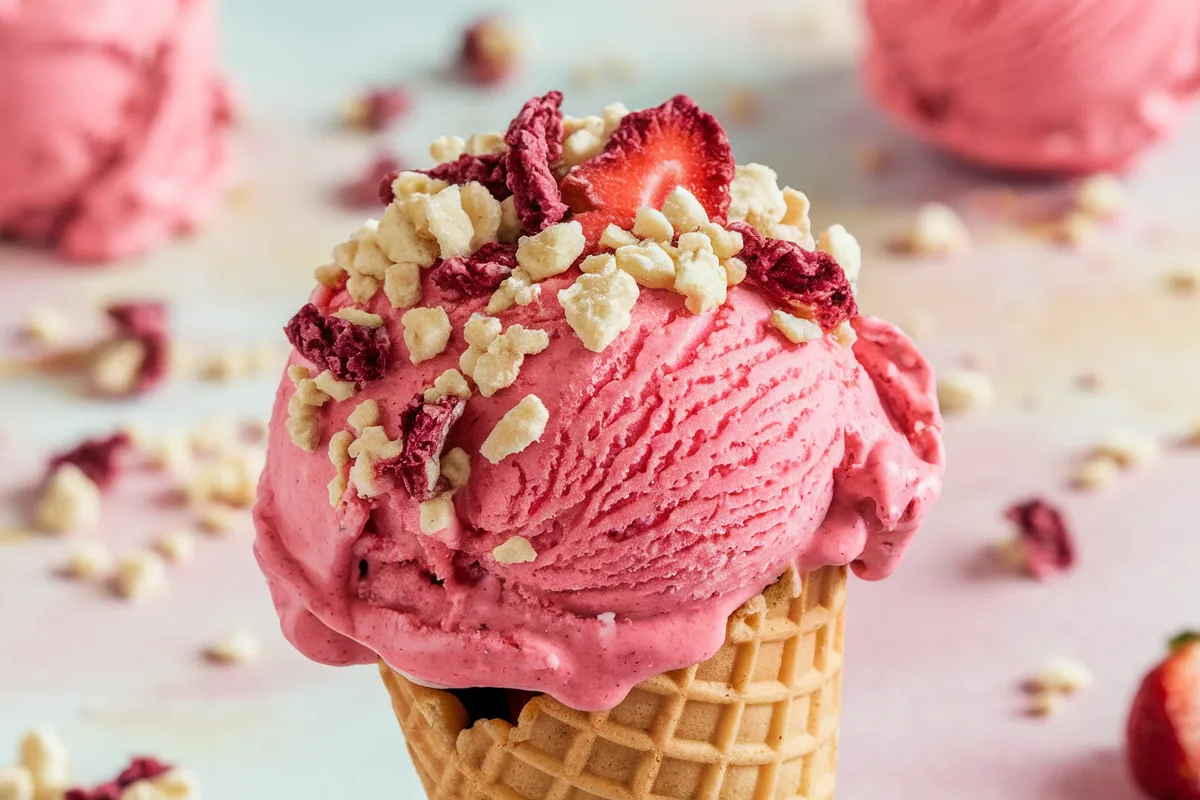 strawberry crunch ice cream