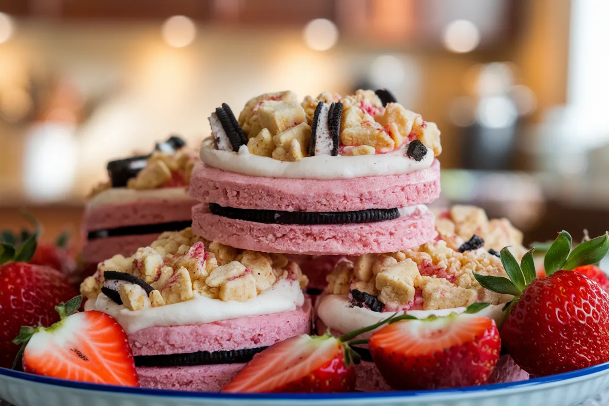 strawberry crunch cookies