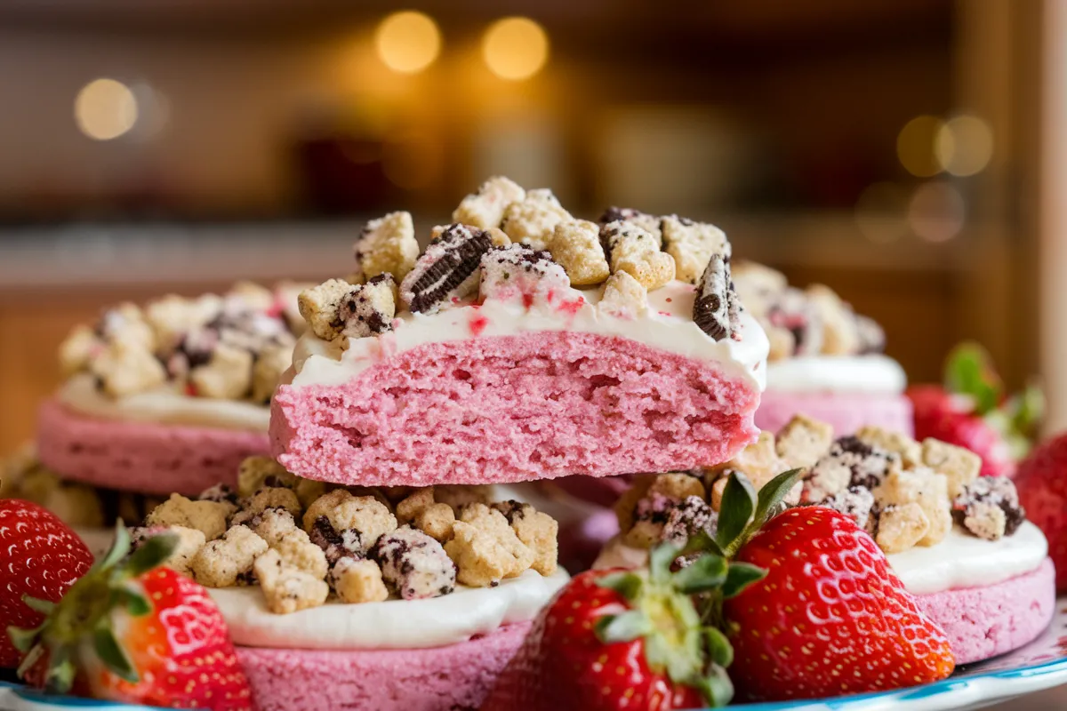 strawberry crunch cookies