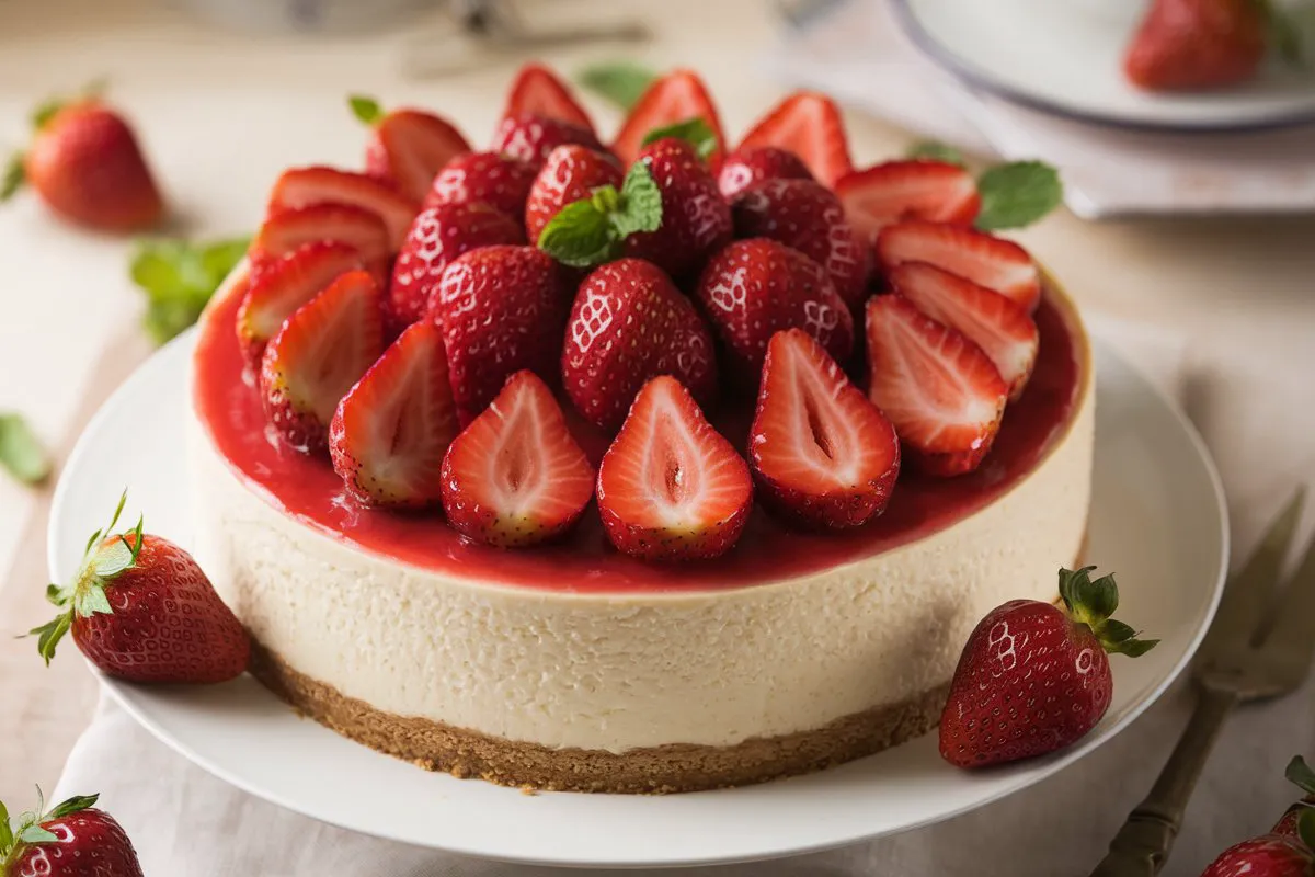 What is strawberry cheesecake made of?