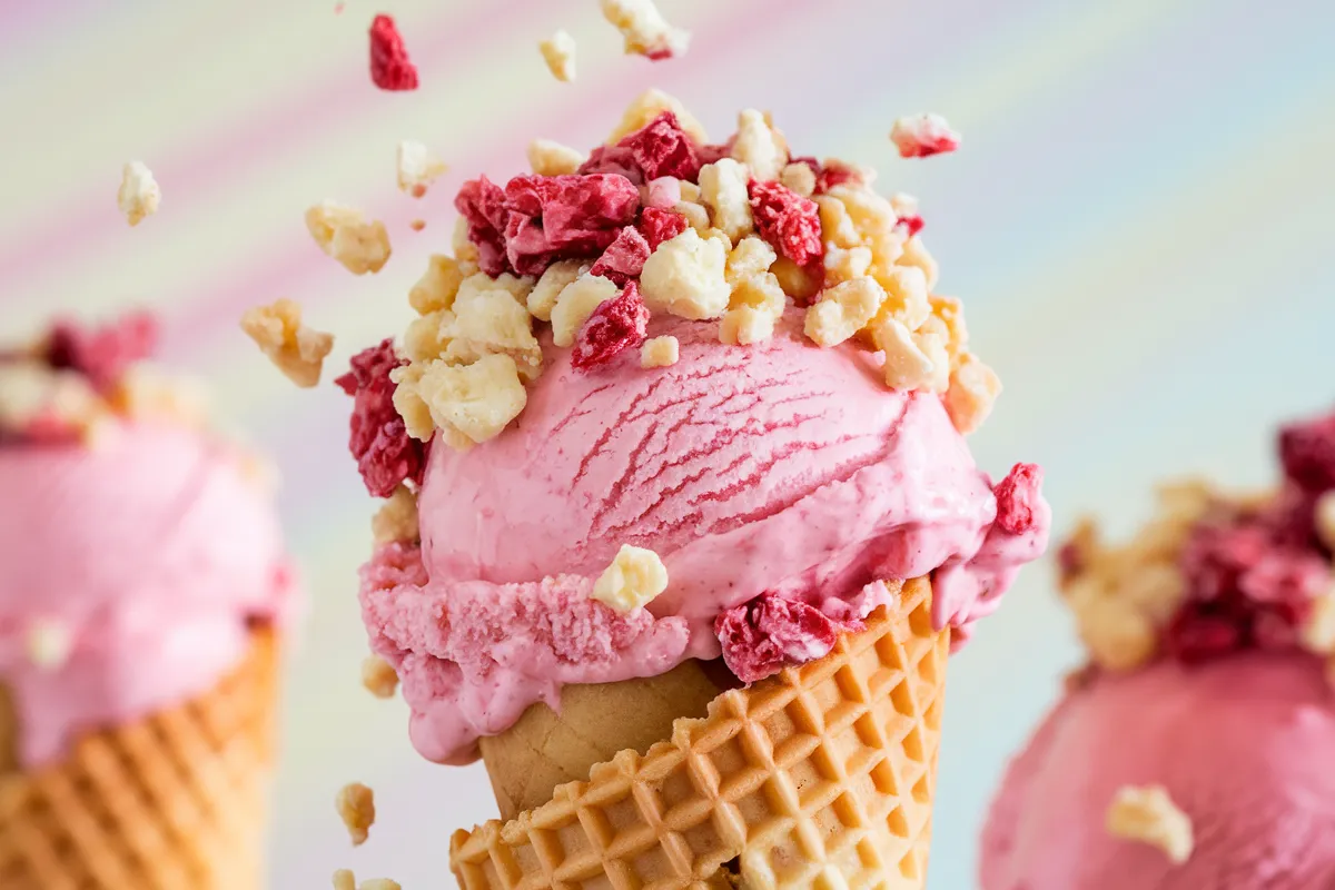 strawberry crunch ice cream