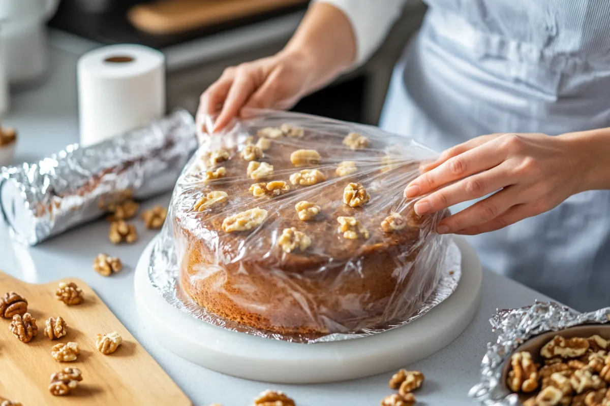 How long does walnut cake last in the fridge?