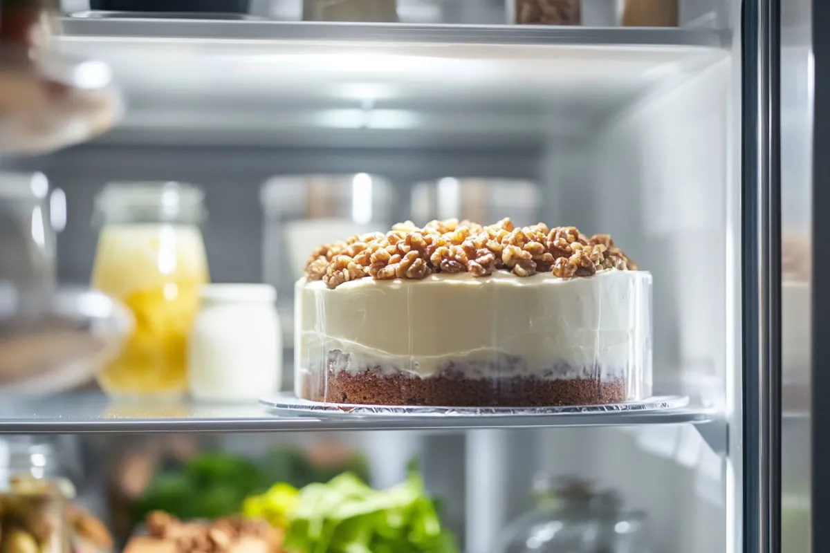 How long does walnut cake last in the fridge?