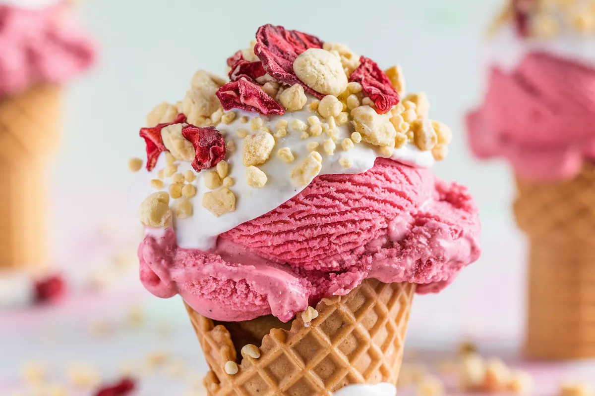 strawberry crunch ice cream